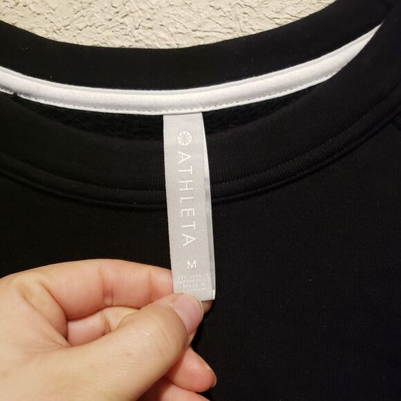 Athleta Striped Crew Neck Pullover Sweatshirt 24/7 - Women's Size Medium - Picture 4 of 8